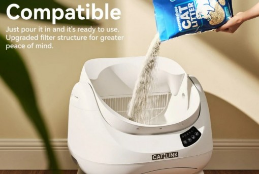 CAT LITTER BOX OPEN-X/WHITE CL-CH-01 WHT CATLINK