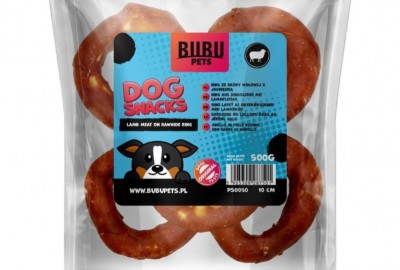 Liellopa ādas gredzeni ar jēru 500 g PS0050